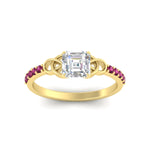 Load image into Gallery viewer, asscher-cut-petite-pave-pink-sapphire-fancy-engagement-ring-for-women-in-yellow-gold-fdenr8061asgsadrpiangle5-nl-yg?v=1757494855
