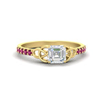 Load image into Gallery viewer, asscher-cut-petite-pave-pink-sapphire-fancy-engagement-ring-for-women-in-yellow-gold-fdenr8061asgsadrpisleep-nl-yg?v=1757494855
