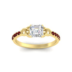 Load image into Gallery viewer, asscher-cut-petite-pave-ruby-fancy-engagement-ring-for-women-in-yellow-gold-fdenr8061asgrudrangle5-nl-yg?v=1757494855
