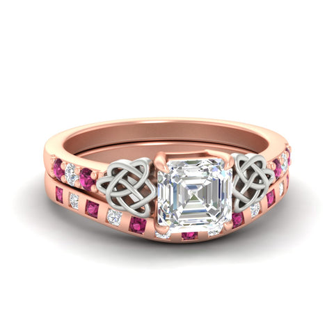 asscher-cut-pink-sapphire-celtic-two-tone-bridal-matching-set-in-rose-gold-fdens2255asgsadrpisleep-nl-rg-ws4.jpg