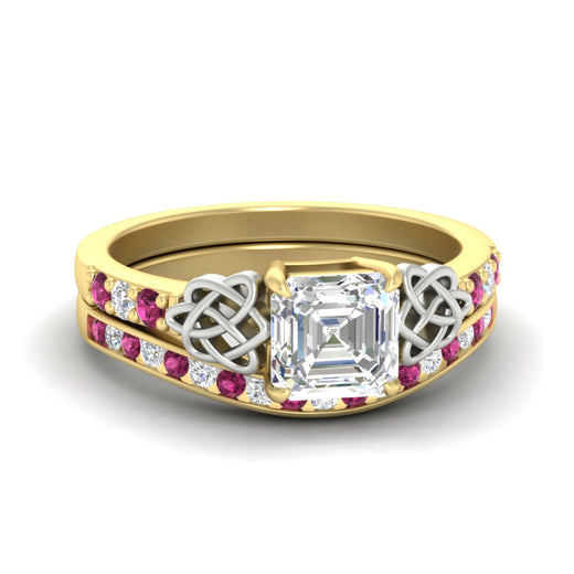 asscher-cut-pink-sapphire-channel-band-celtic-bridal-set-in-yellow-gold-fdens2255asgsadrpisleep-nl-yg-ws2.jpg