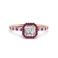 Thumbnail 9 - asscher-cut-pink-sapphire-halo-petite-engagement-ring-in-rose-gold-FD8523ASRGSADRPIANGLE3-NL-RG