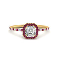 Thumbnail 81 - asscher-cut-pink-sapphire-halo-petite-engagement-ring-in-yellow-gold-FD8523ASRGSADRPIANGLE3-NL-YG