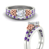 Load image into Gallery viewer, asscher-cut-purple-topaz-channel-band-celtic-bridal-set-in-white-gold-fdens2255asgvitoangle3-nl-wg-ws2.jpg
