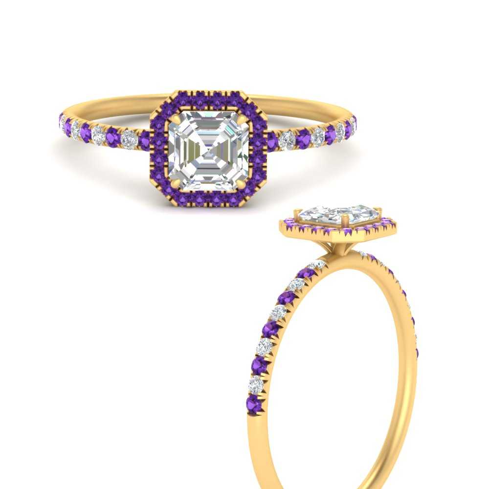 asscher-cut-purple-topaz-halo-petite-engagement-ring-in-yellow-gold-FD8523ASRGVITOANGLE3-NL-YG