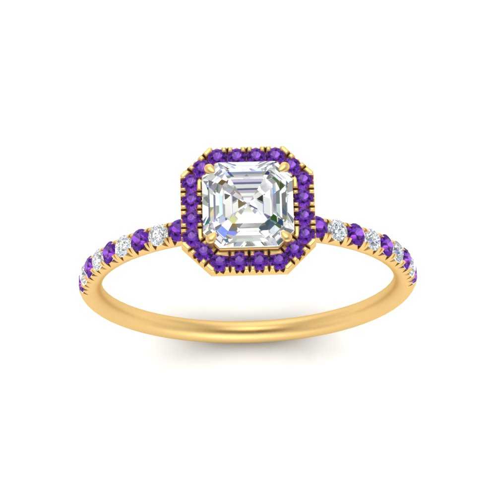 asscher-cut-purple-topaz-halo-petite-engagement-ring-in-yellow-gold-FD8523ASRGVITOANGLE3-NL-YG