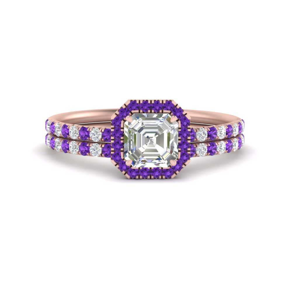 asscher-cut-purple-topaz-halo-wedding-ring-set-in-rose-gold-FD8523ASGVITO-NL-RG