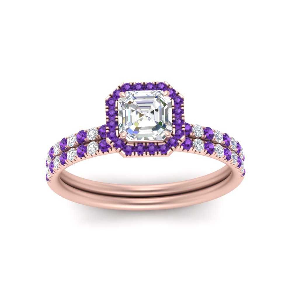 asscher-cut-purple-topaz-halo-wedding-ring-set-in-rose-gold-FD8523ASGVITO-NL-RG