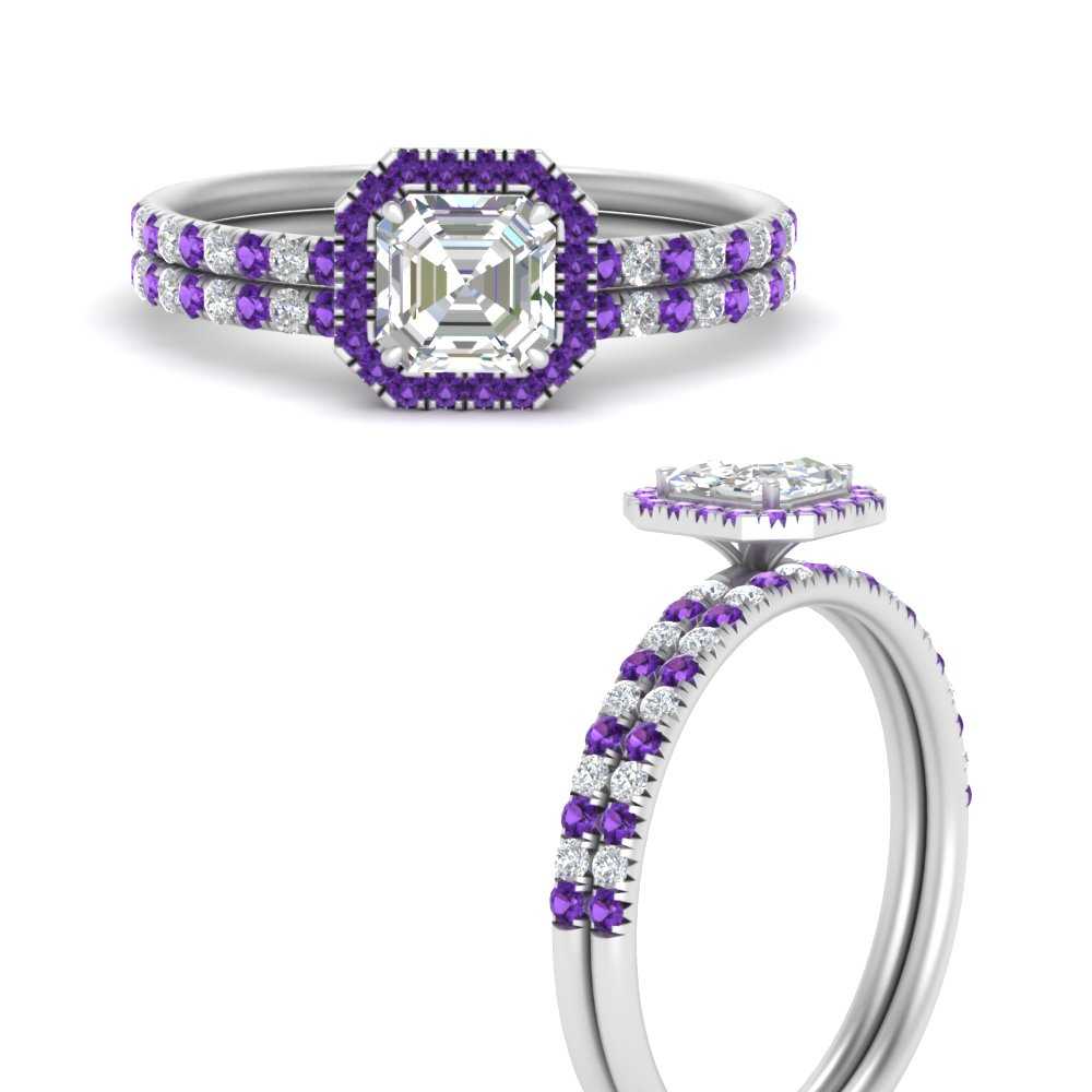asscher-cut-purple-topaz-halo-wedding-ring-set-in-white-gold-FD8523ASGVITO-NL-WG