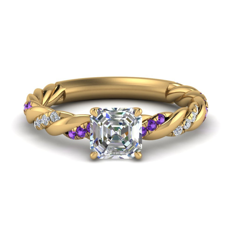 Twisted Vine Engagement Ring