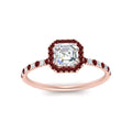 Thumbnail 23 - asscher-cut-ruby-halo-petite-engagement-ring-in-rose-gold-FD8523ASRGRUDRANGLE3-NL-RG