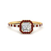 Load image into Gallery viewer, asscher-cut-ruby-halo-petite-engagement-ring-in-yellow-gold-FD8523ASRGRUDRANGLE3-NL-YG