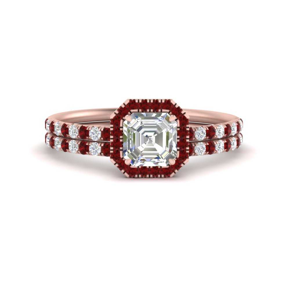 asscher-cut-ruby-halo-wedding-ring-set-in-rose-gold-FD8523ASGRUDR-NL-RG