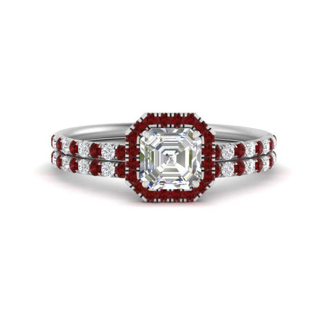 asscher-cut-ruby-halo-wedding-ring-set-in-white-gold-FD8523ASGRUDR-NL-WG