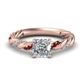 Thumbnail 19 - Twisted Vine Asscher Diamond Ring