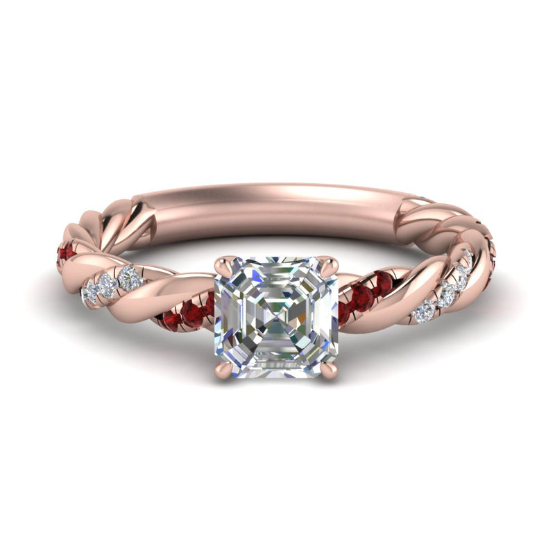 Twisted Vine Engagement Ring