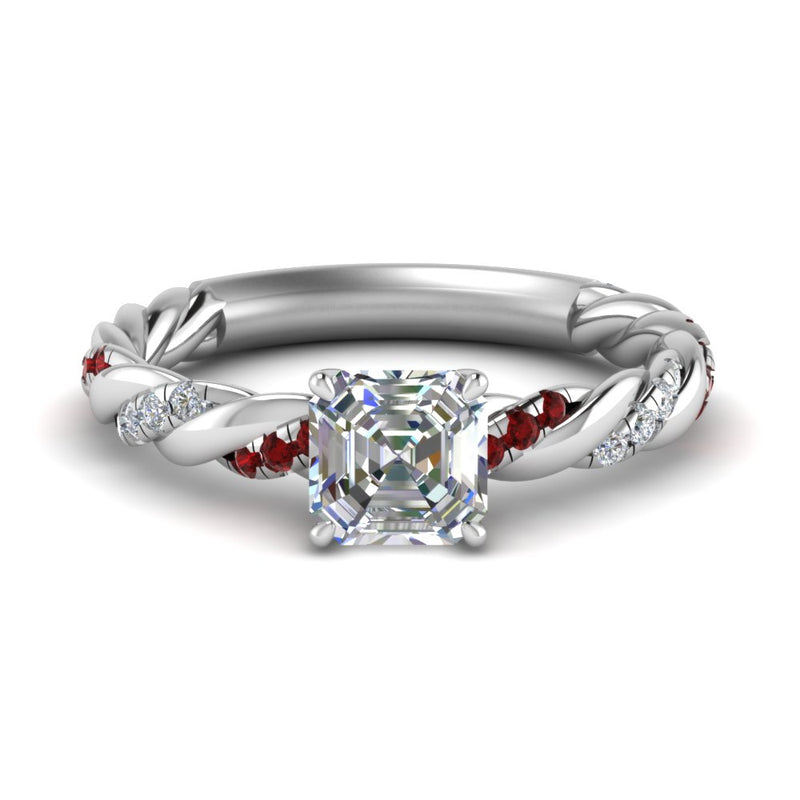 Twisted Vine Engagement Ring