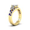 Load image into Gallery viewer, asscher-cut-sapphire-channel-band-celtic-bridal-set-in-yellow-gold-fdens2255asgsablangle2-nl-yg-ws2.jpg
