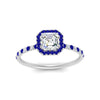 Load image into Gallery viewer, asscher-cut-sapphire-halo-petite-engagement-ring-in-white-gold-FD8523ASRGSABLANGLE3-NL-WG