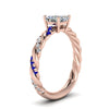 Load image into Gallery viewer, Twisted Vine Engagement Ring