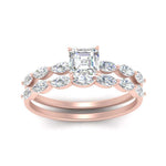 Load image into Gallery viewer, asscher-cut-single-prong-marquise-diamond-engagement-ring-and-band-in-FD9939AS-NL-RG
