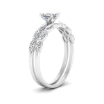 Load image into Gallery viewer, asscher-cut-single-prong-marquise-diamond-engagement-ring-and-band-in-FD9939AS-NL-WG
