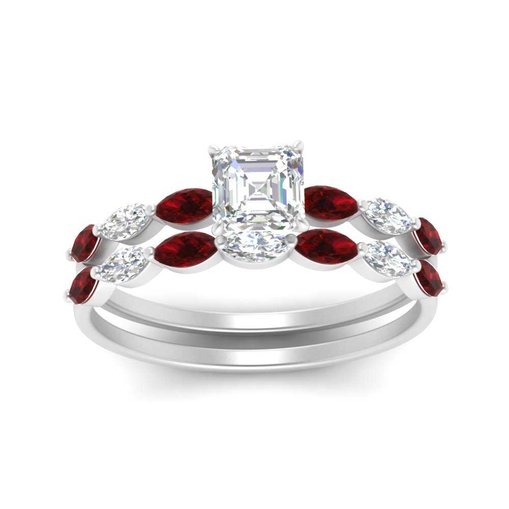 asscher-cut-single-prong-marquise-ruby-engagement-ring-and-band-in-FD9939ASGRUDR-NL-WG