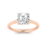 Load image into Gallery viewer, asscher-cut-stunning-solitaire-diamond-ring-in-rose-gold-FD11296ASRANGLE5-NL-RG