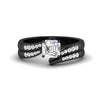 Load image into Gallery viewer, asscher-cut-swirl-channel-diamond-bridal-black-set-in-black-gold-FDENS4028AS-NL-BG.jpg