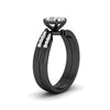 Load image into Gallery viewer, asscher-cut-swirl-channel-diamond-bridal-black-set-in-black-gold-FDENS4028AS-NL-BG.jpg