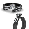 Load image into Gallery viewer, asscher-cut-swirl-channel-diamond-bridal-black-set-in-black-gold-FDENS4028AS-NL-BG.jpg