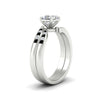 Load image into Gallery viewer, asscher-cut-swirl-channel-diamond-bridal-set-with-black-diamond-in-white-gold-FDENS4028ASGBLACK-NL-WG.jpg