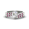 Load image into Gallery viewer, asscher-cut-swirl-channel-diamond-bridal-set-with-pink-sapphire-in-white-gold-FDENS4028ASGSADRPI-NL-WG.jpg