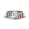 Load image into Gallery viewer, asscher-cut-swirl-channel-diamond-bridal-set-with-ruby-in-white-gold-FDENS4028ASGRUDR-NL-WG.jpg