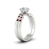 Load image into Gallery viewer, asscher-cut-swirl-channel-diamond-bridal-set-with-ruby-in-white-gold-FDENS4028ASGRUDR-NL-WG.jpg