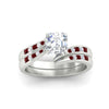 Load image into Gallery viewer, asscher-cut-swirl-channel-diamond-bridal-set-with-ruby-in-white-gold-FDENS4028ASGRUDR-NL-WG.jpg