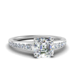 Load image into Gallery viewer, asscher-cut-swirl-engraved-channel-accent-diamond-engagement-ring-in-FD122866ASR-NL-WG
