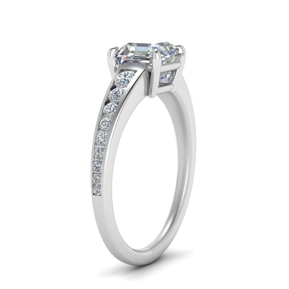 asscher-cut-swirl-engraved-channel-accent-diamond-engagement-ring-in-FD122866ASR-NL-WG