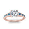 Load image into Gallery viewer, asscher-cut-swirl-engraved-channel-accent-diamond-engagement-ring-with-blue-topaz-in-FD122866ASRGICBLTO-NL-RG