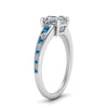 Load image into Gallery viewer, asscher-cut-swirl-engraved-channel-accent-diamond-engagement-ring-with-blue-topaz-in-FD122866ASRGICBLTO-NL-WG