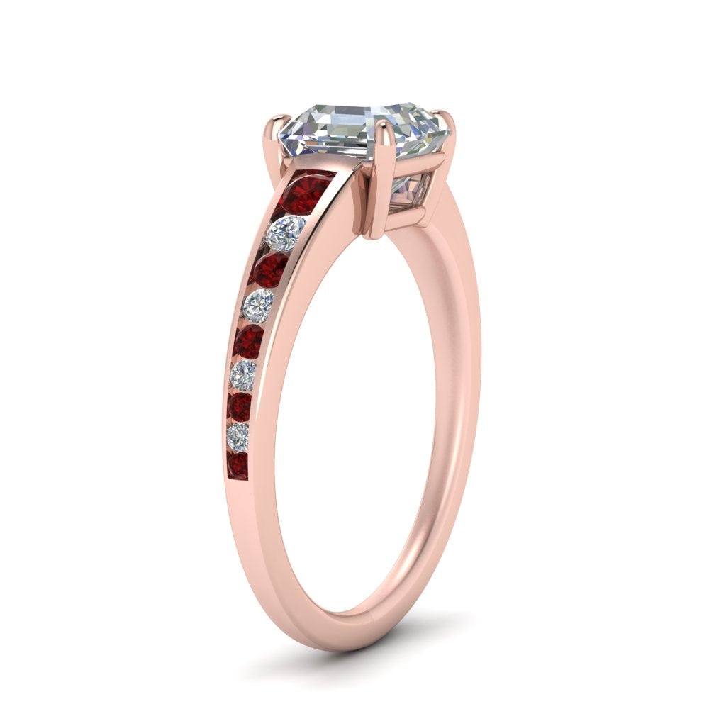 asscher-cut-swirl-engraved-channel-accent-diamond-engagement-ring-with-ruby-in-FD122866ASRGRUDR-NL-RG