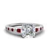 Load image into Gallery viewer, asscher-cut-swirl-engraved-channel-accent-diamond-engagement-ring-with-ruby-in-FD122866ASRGRUDR-NL-WG