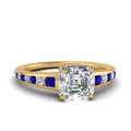 Thumbnail 58 - asscher-cut-swirl-engraved-channel-accent-diamond-engagement-ring-with-sapphire-in-FD122866ASRGSABL-NL-YG
