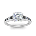 Thumbnail 53 - asscher-cut-swirl-engraved-channel-accent-engagement-ring-with-black-diamond-in-FD122866ASRGBLACK-NL-WG