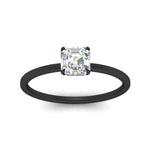 Load image into Gallery viewer, asscher-cut-thin-classic-solitaire-engagement-ring-in-black-gold-fdens9358asrangle5-nl-bg

