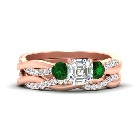 asscher-cut-three-stone-twisted-emerald-wedding-band-in-rose-gold-fdens3301asgemgrsleep-nl-rg.jpg