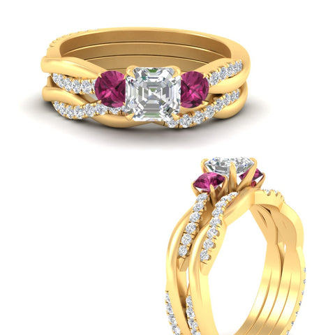 asscher-cut-three-stone-twisted-pink-sapphire-wedding-band-in-yellow-gold-fdens3301asgsadrpiangle3-nl-yg.jpg