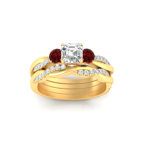 asscher-cut-three-stone-twisted-ruby-wedding-band-in-yellow-gold-fdens3301asgrudrangle5-nl-yg.jpg