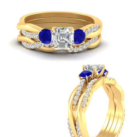 asscher-cut-three-stone-twisted-sapphire-wedding-band-in-yellow-gold-fdens3301asgsablangle3-nl-yg.jpg