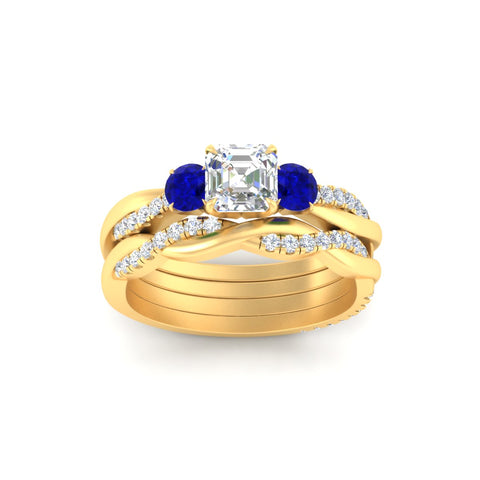 asscher-cut-three-stone-twisted-sapphire-wedding-band-in-yellow-gold-fdens3301asgsablangle5-nl-yg.jpg